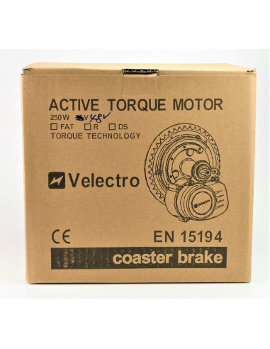 Elcykel kit - Velectro 250W krankmotor med fodbremse. Enkel montering!