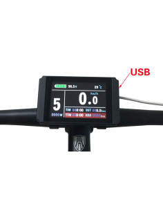 KT-LCD8HU farvedisplay til elcykel  - JULET / SM5Y stik 2