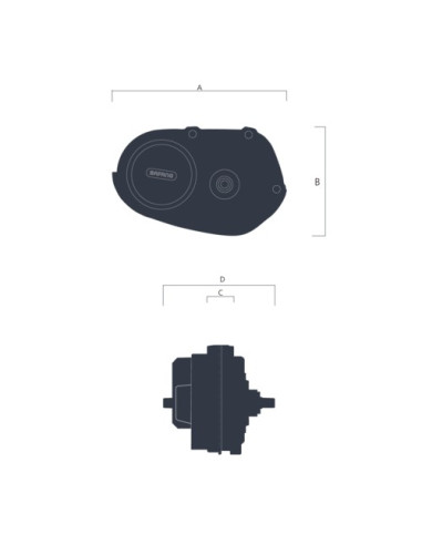 250W / 36V Bafang Max Drive M400 G330 motor - friløb